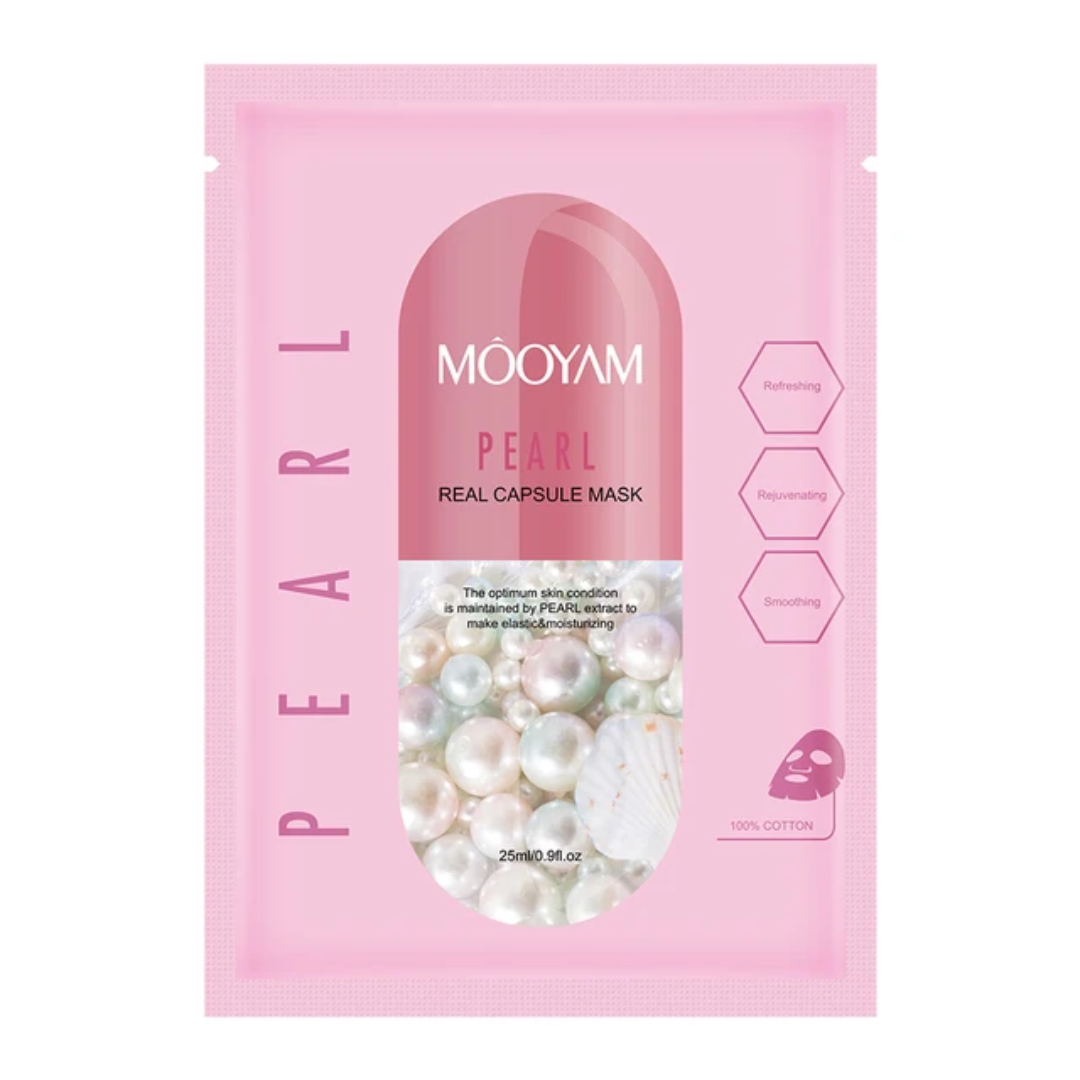 Mooyam Pearl Real Capsule Mask packaging on a white background