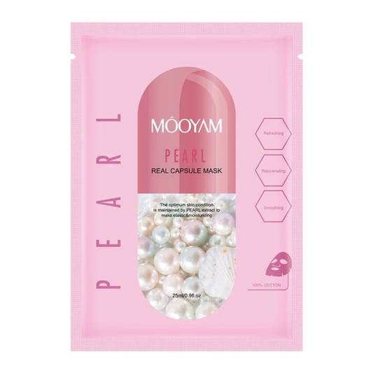 Mooyam Pearl Real Capsule Mask packaging on a white background