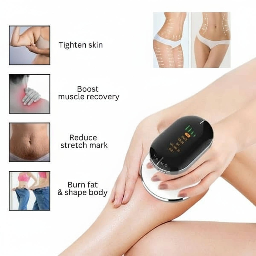 Sculpt. Refine. Glow.
4-in-1 Body Contouring Device